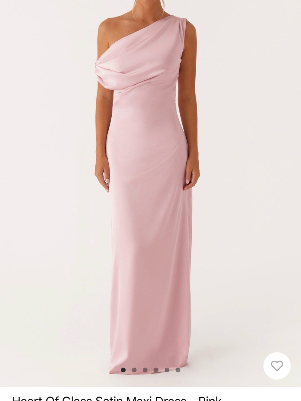 NWT Peppermayo Heart of Glass Satin Maxi Dress